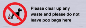 Please clear up any waste and please do not leave poo bags here